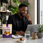 NuYu Organics Passion Fruit Sea Moss Gummies | Bladderwrack & Burdock Root, Vegan